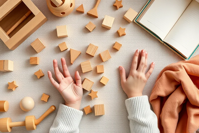 simple screen-free activities stage — Simple Screen-free Activities Stage (the finished result)